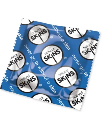 Skins Natural x50 Condoms (Blue)
