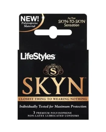 Skyn Original - Non-Latex Lubricated Condoms - 3 Pack