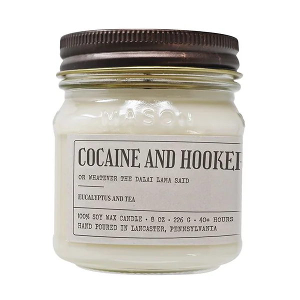 Sleazy Greetings Cocaine And Hookers Candle