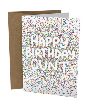 Sleazy Greetings – Happy Birthday Cunt Card