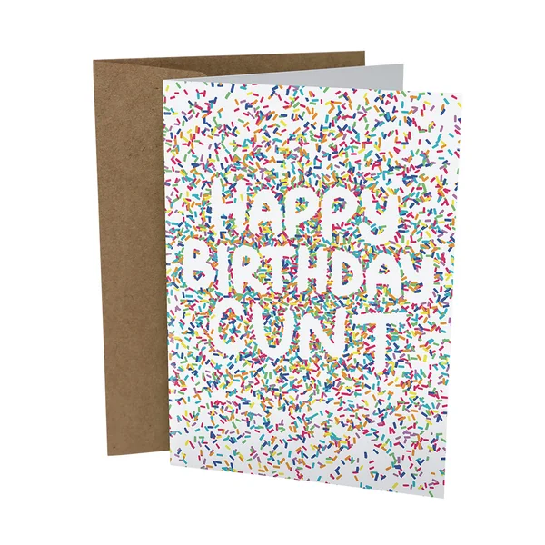 Sleazy Greetings – Happy Birthday Cunt Card
