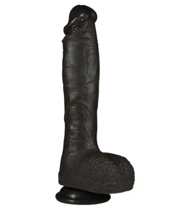 Slender Waist Realistic Black Dildo - Remote Control Vibrating 7 inch Penis Anal Sex Toys