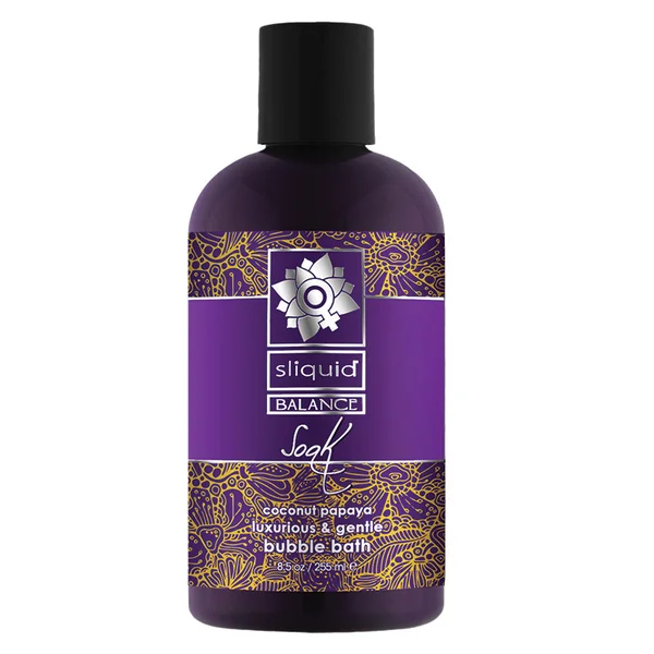 Sliquid Balance Soak Bubble Bath - Coconut Papaya 8.5oz