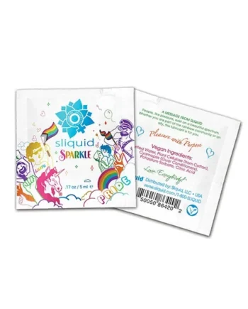 Sliquid Naturals Sparkle Pride Water Based Lube – .17 oz