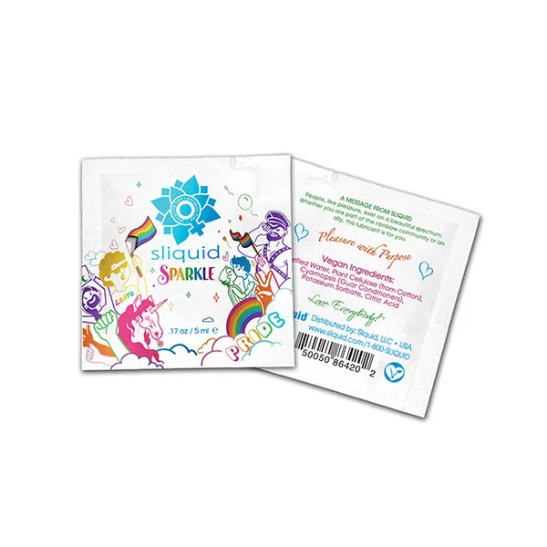 Sliquid Naturals Sparkle Pride Water Based Lube - .17 oz