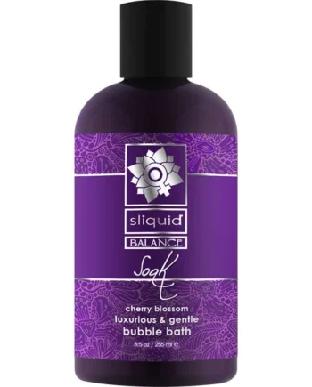 Sliquid Soak Luxurious Gentle Bubble Bath Cherry Blossom 8.5 fl oz