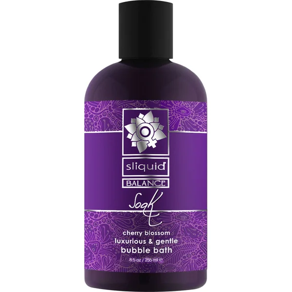Sliquid Soak Luxurious Gentle Bubble Bath Cherry Blossom 8.5 fl oz