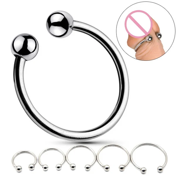 SM Metal Penis Ring β Double Bead Locking C-Ring for Maximum Pleasure | Thirty Shades of Play