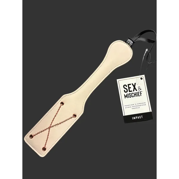 S&M Peaches ‘n CreaMe Chain Impression Paddle