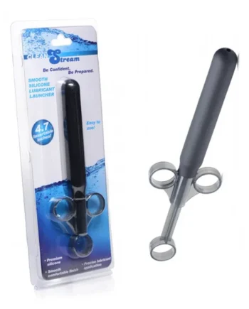 Smooth Silicone XL Black Lubricant Launcher by CleanStream