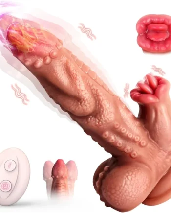 Snake Warrior 9.5in Thrusting Rotation Swinging Dildo Vibrator With Remote