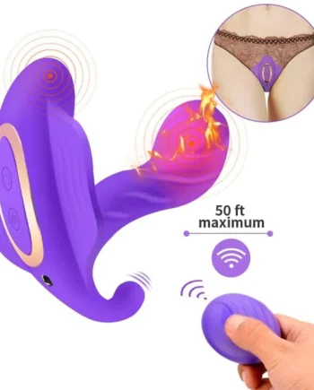 Soft Butterfly Strap on Vibrator Wireless Wearable Massager