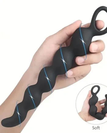 Soft Silicone Women Men Anal Toy Prostate Massager Butt Plug Anal Beads