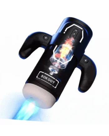 Sokoot Handheld Telescopic Sucking Heating Male Penis Stroker