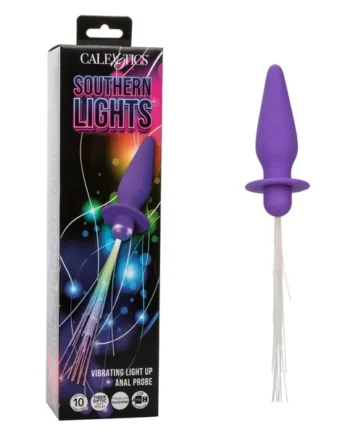 Southern Lights - Vibrating Light Up Anal Probe - Purple