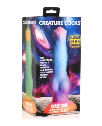 Space Cock Glow-in-the-Dark Silicone Alien Dildo