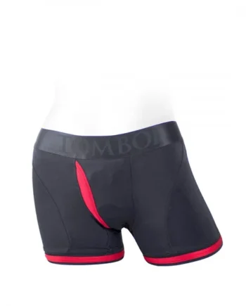 SpareParts Tomboii Black & Red Boxer Briefs Harness