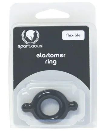 Spartacus Elastomer Cock Ring – Black