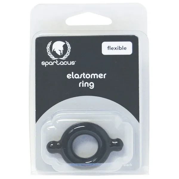Spartacus Elastomer Cock Ring – Black