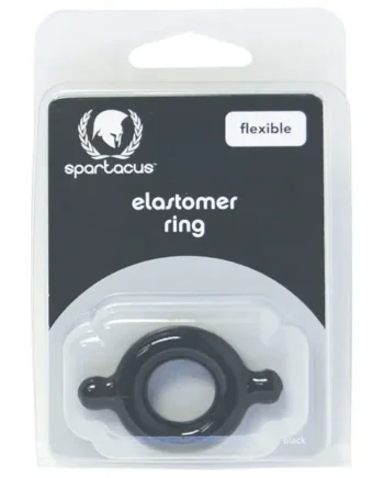 Spartacus Elastomer Cock Ring – Black