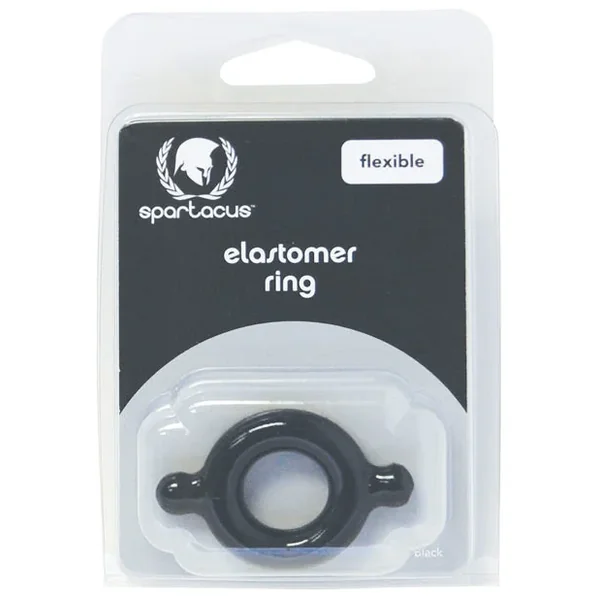 Spartacus Elastomer Cock Ring – Black