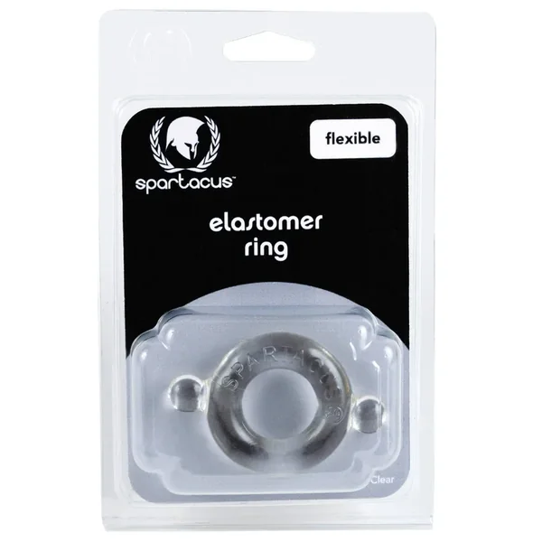 Spartacus Elastomer Cock Ring – Clear