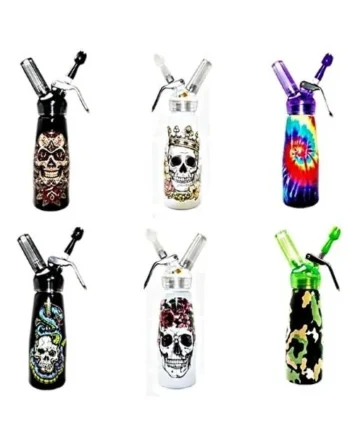 Special Blue Skull & Pistols 1 Pint Dispenser Aluminum Body