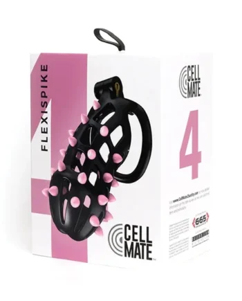 Sport Fucker Cellmate FlexiSpike Chastity Cage – Black/Pink