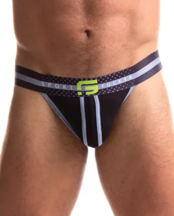 Sport Fucker Jersey Jock – XXL Black/Green