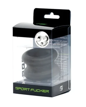 Sport Fucker Silicone Muscle Ball Stretcher – Black