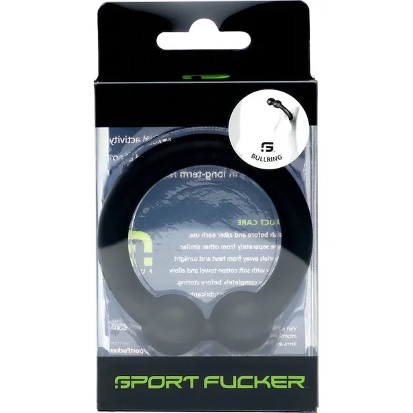 Sport Fucker Silocone Bullring Cockring Black, Red