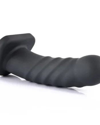 Sportsheets Banx 8" Ribbed Hollow Silicone Sheath Dildo