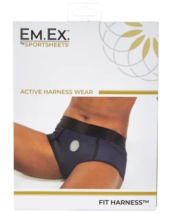 Sportsheets Em.Ex Active Harness Wear - Fit - Navy Blue XL