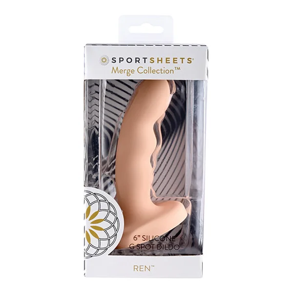 Sportsheets Ren 6" Silicone G Spot Dildo - Orange
