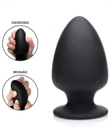 Squeezable Silicone Anal Plug - Small