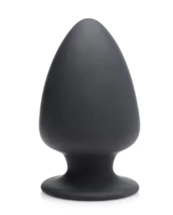 Squeeze-It Squeezable Silicone Butt Plug Black Large