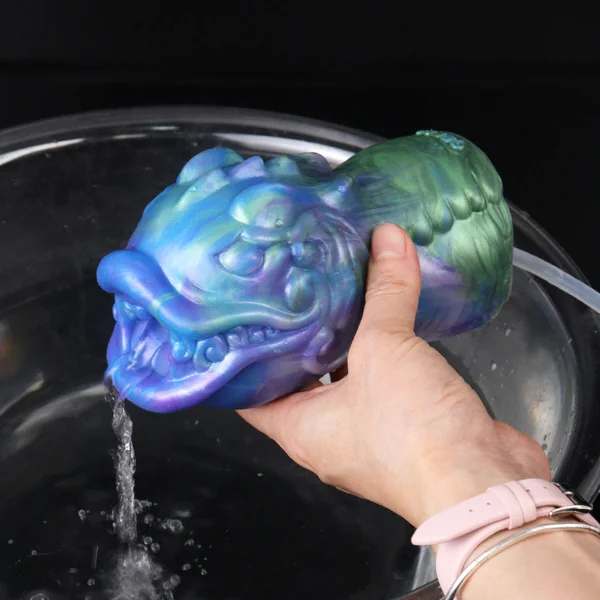 Squirting Pocket Pussy Masturbation Cup - Fantasy Monster Oral Sex Men Blowjob Masturbator