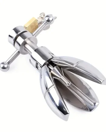 Stainless Steel BDSM Anal Plug Lockable Heavy Duty Metal Anal Dilator