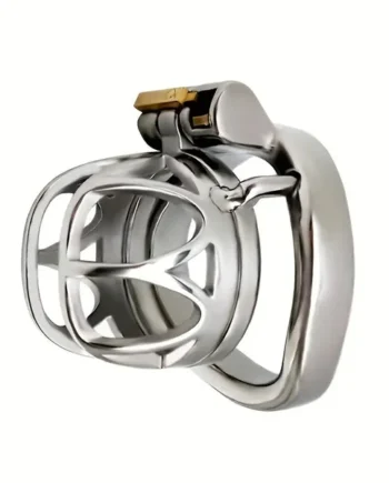 Stainless Steel Chastity Lock Metal Hollow Birdcage CB Lock Cage Sex Toy