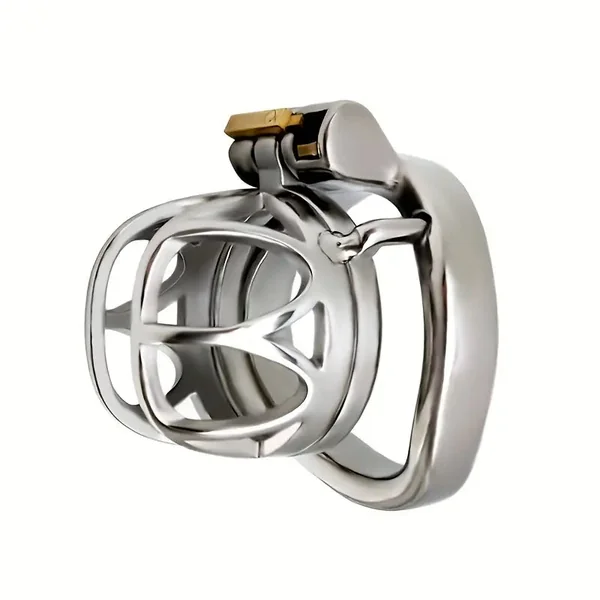 Stainless Steel Chastity Lock Metal Hollow Birdcage CB Lock Cage Sex Toy