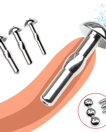 Stainless Steel Hollow Urethral Sounding Catheter Penis Plug Cum Stopper