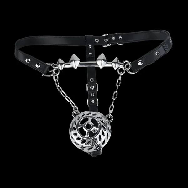 Stainless Steel Metal Dome Strap-on BDSM Toys – Bettie Bondage Male Tease Underwear