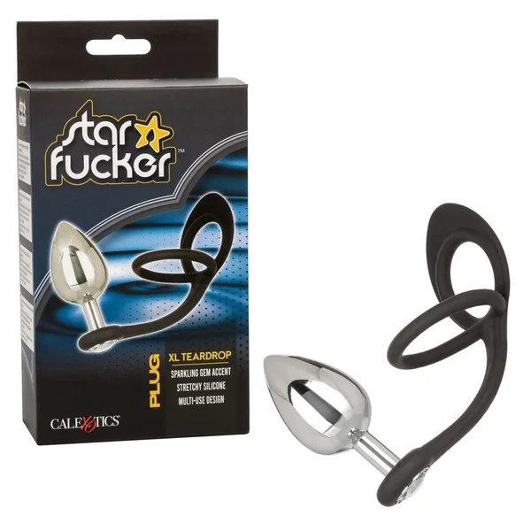 Star Fucker XL Teardrop Anal Toys Anal Plug & Cock Ring by Cal Exotics