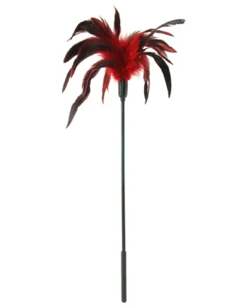 Starburst Feather Body Tickler in Red