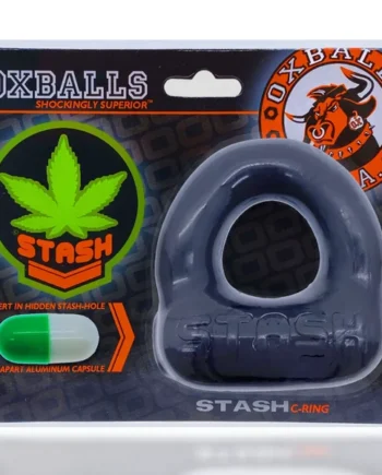 STASH COCKRING W/ CAPSULE INSERT BLACK (NET)