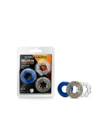 Stay Hard – Triple Stretch 3 Pack Cock Rings