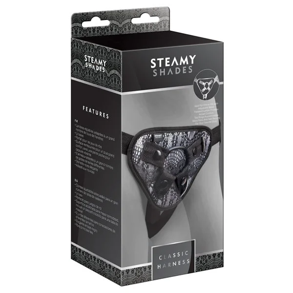Steamy Shades Classic Harness - Black-white