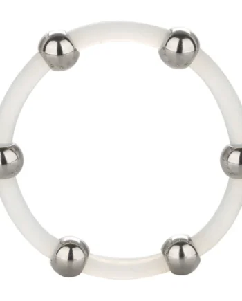 Steel Beaded Silicone Ring - X-Large