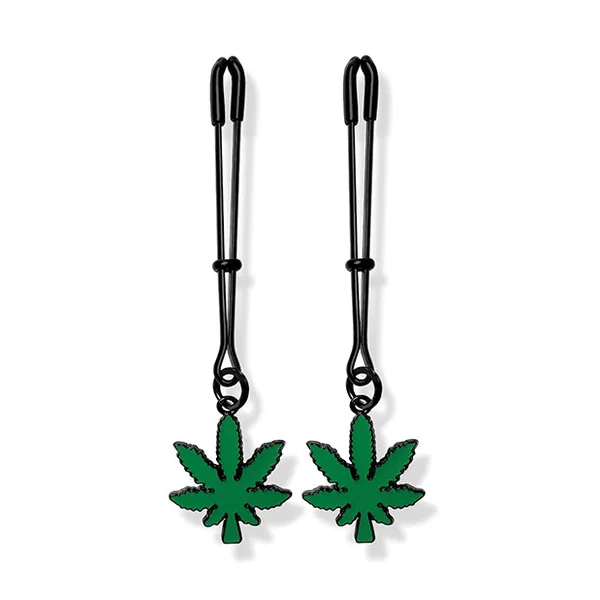 Stoner Vibes Glow In the Dark Adjustable Tweezer Nipple Clamps