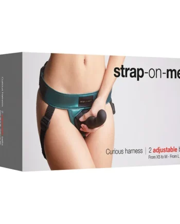 Strap On Me Leatherette Curious Harness - Metallic Green
